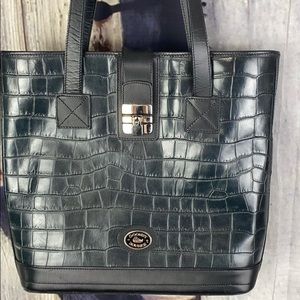 Vintage Black Croc Dooney & Bourke Handbag